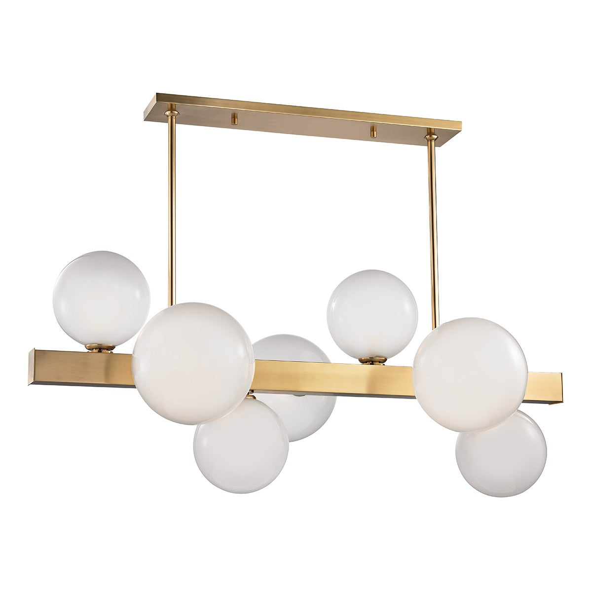 Hudson Valley - 8717-AGB - LED Island Pendant - Hinsdale - Aged Brass