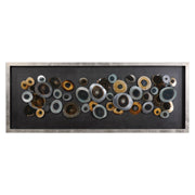Uttermost - 04058 - Shadow Box - Discs - Antiqued Silver Leaf