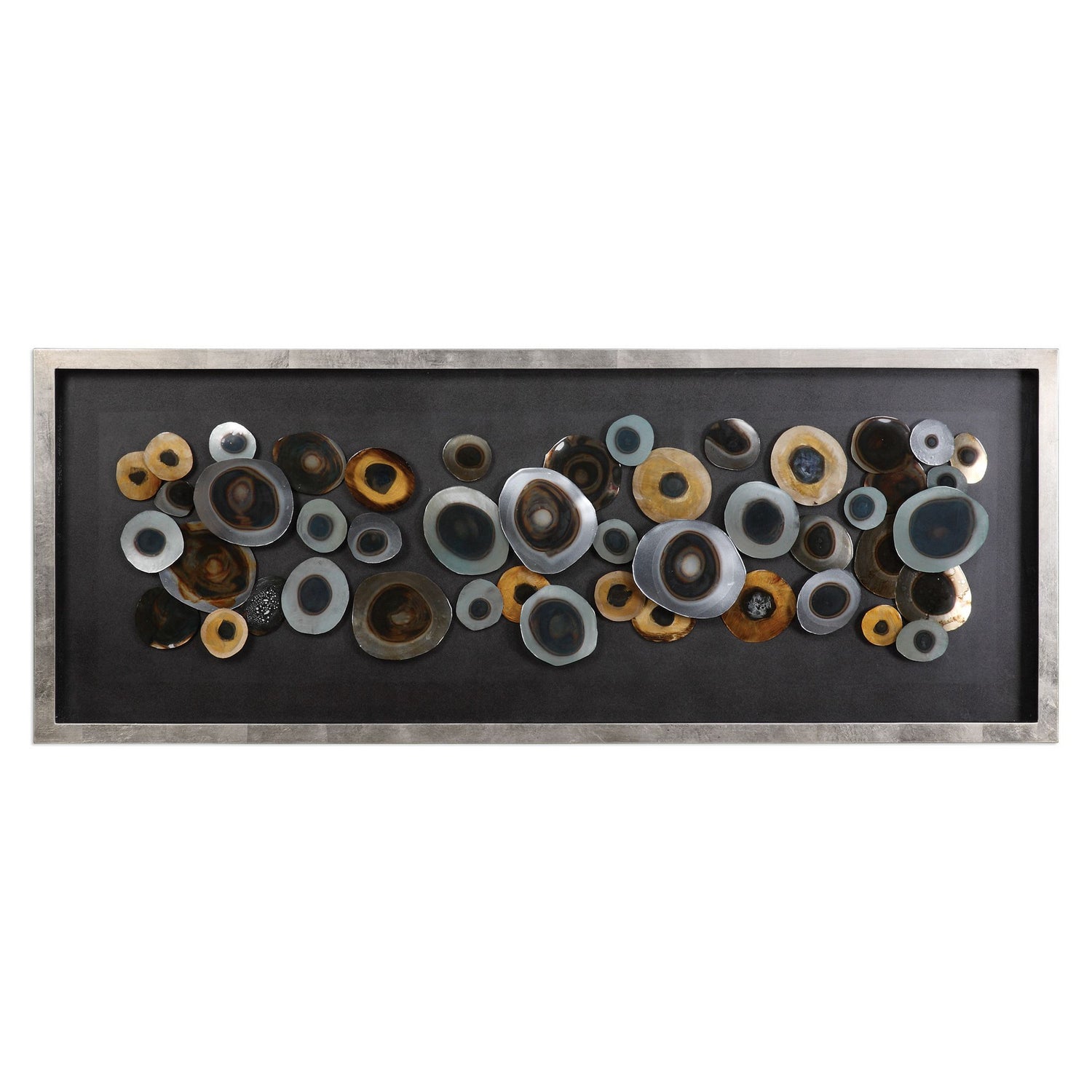 Uttermost - 04058 - Shadow Box - Discs - Antiqued Silver Leaf