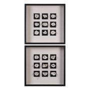 Uttermost - 04080 - Shadow Box - Geode - Black Wood