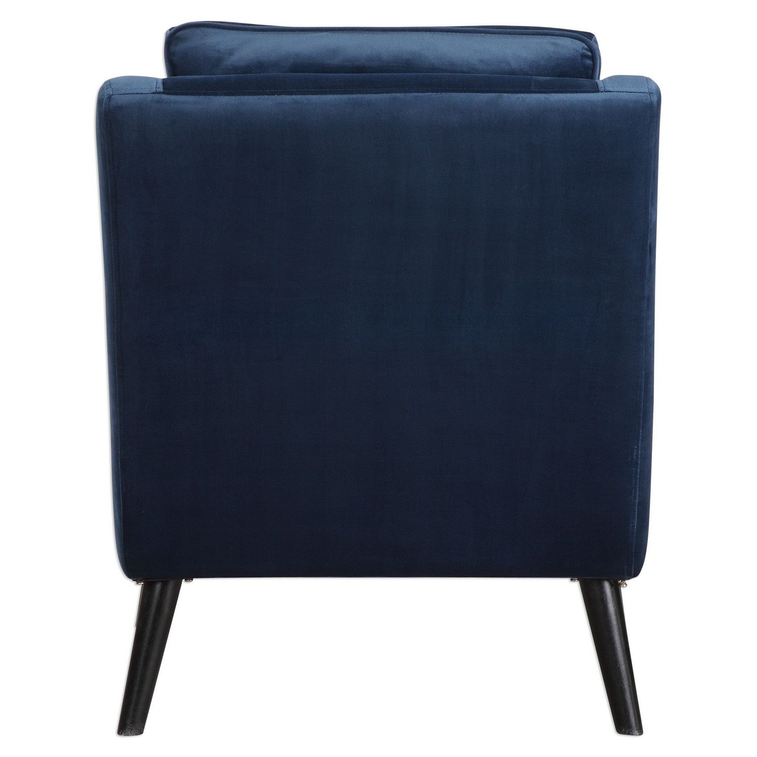 Uttermost - 23318 - Arm Chair - O'Brien - Blue Polyester Velvet/Antique Black