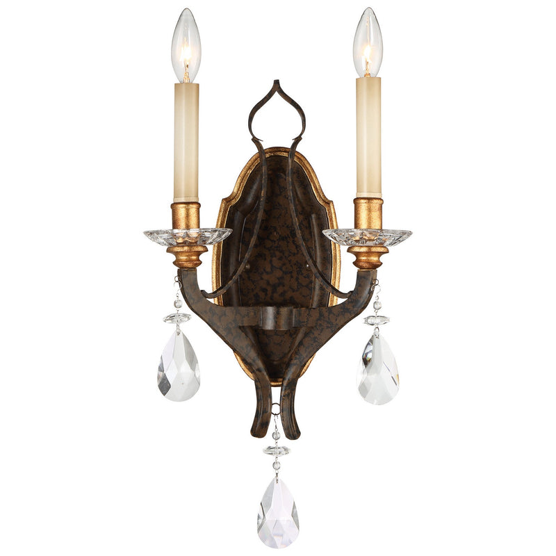 Metropolitan - N6452-652 - Two Light Wall Sconce - Chateau Nobles - Raven Bronze W/Sunburst Gold H