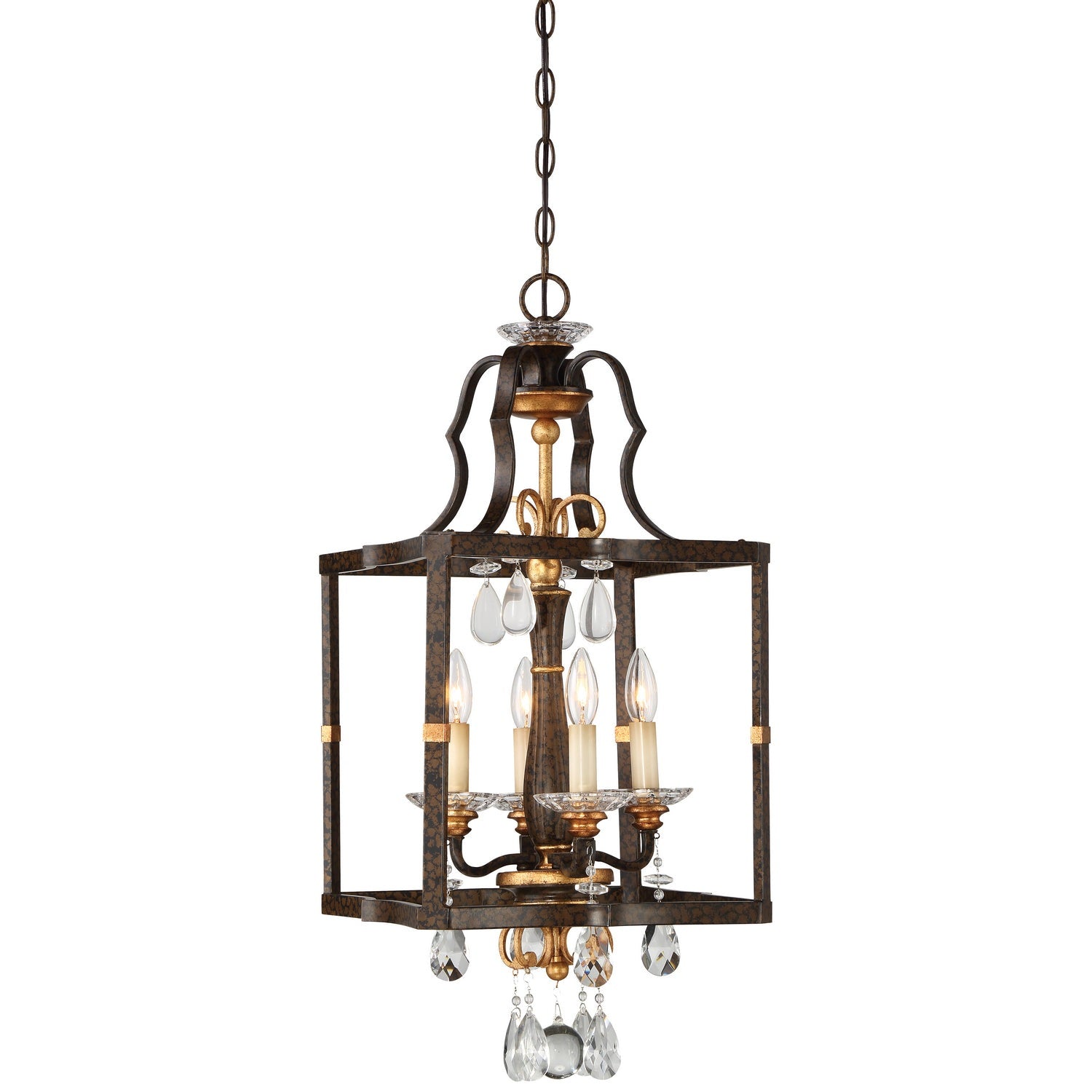 Metropolitan - N6463-652 - Four Light Pendant - Chateau Nobles - Raven Bronze W/Sunburst Gold H