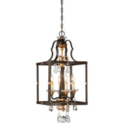 Metropolitan - N6463-652 - Four Light Pendant - Chateau Nobles - Raven Bronze W/Sunburst Gold H