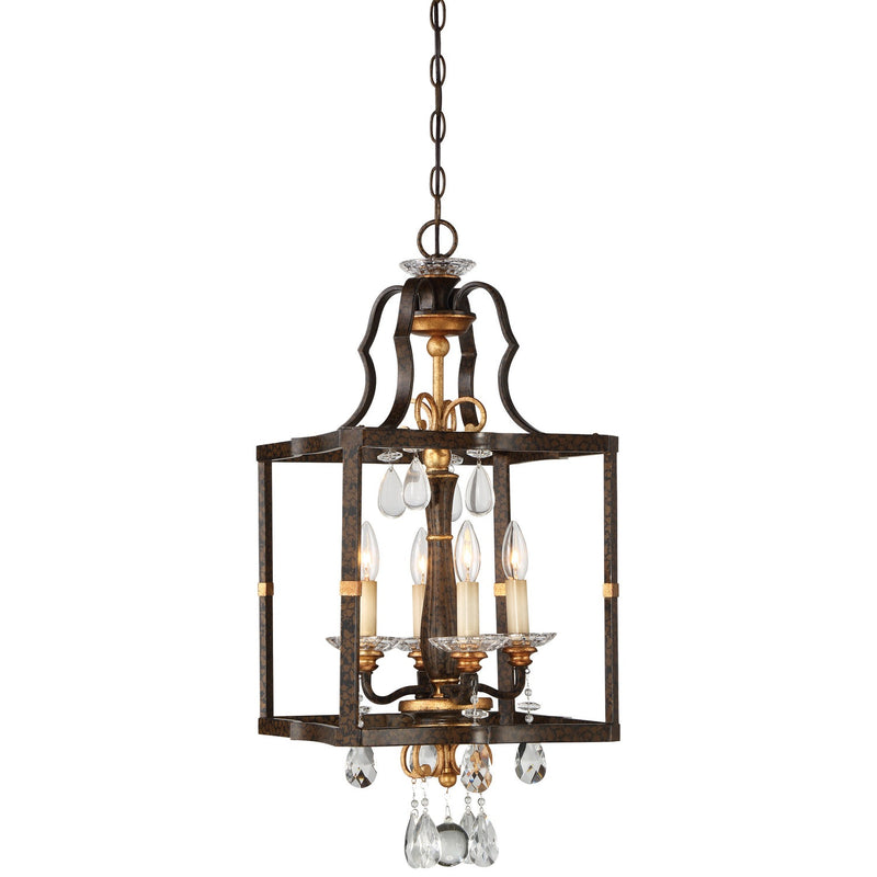 Metropolitan - N6463-652 - Four Light Pendant - Chateau Nobles - Raven Bronze W/Sunburst Gold H