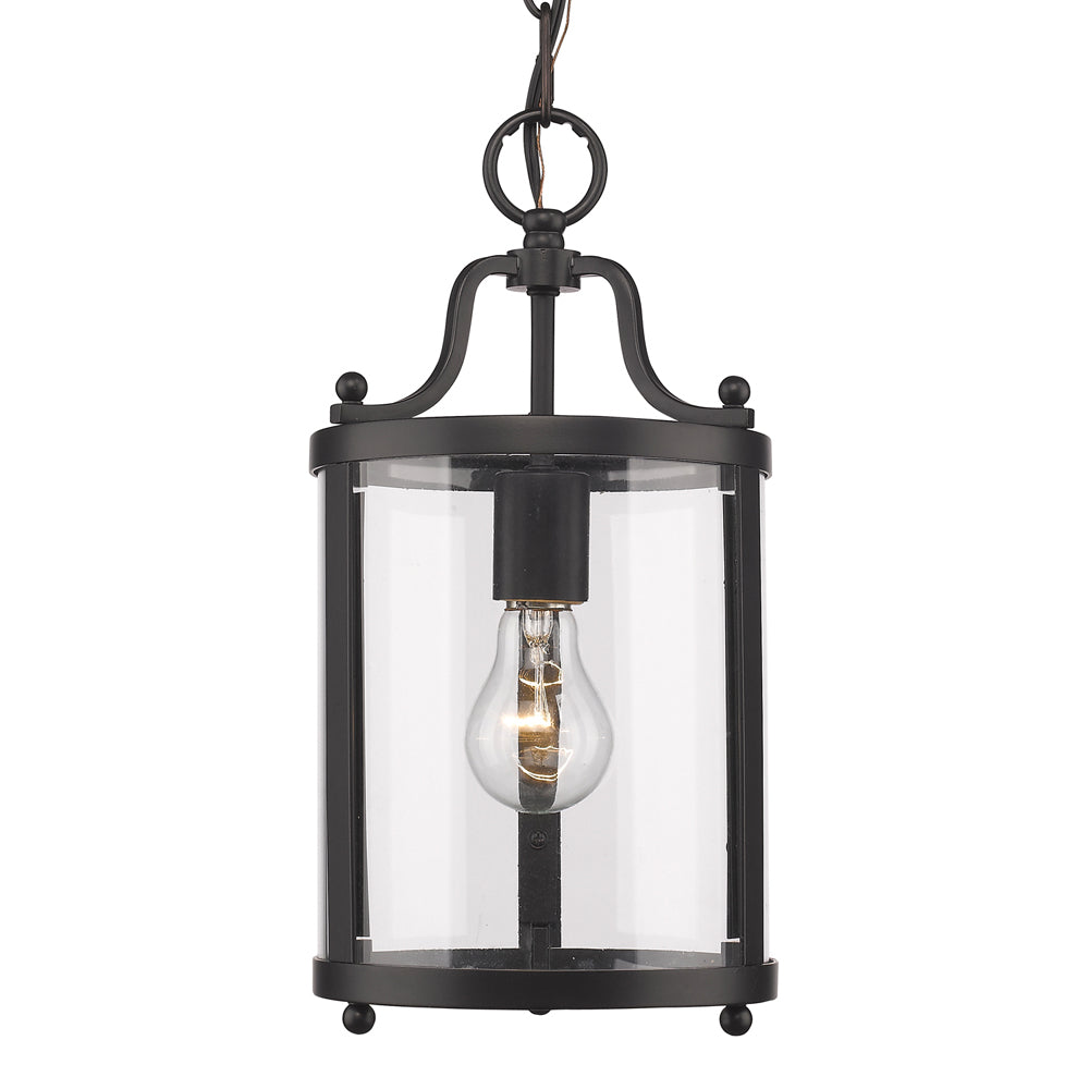 Golden - 1157-M1L BLK - One Light Mini Pendant - Payton - Matte Black