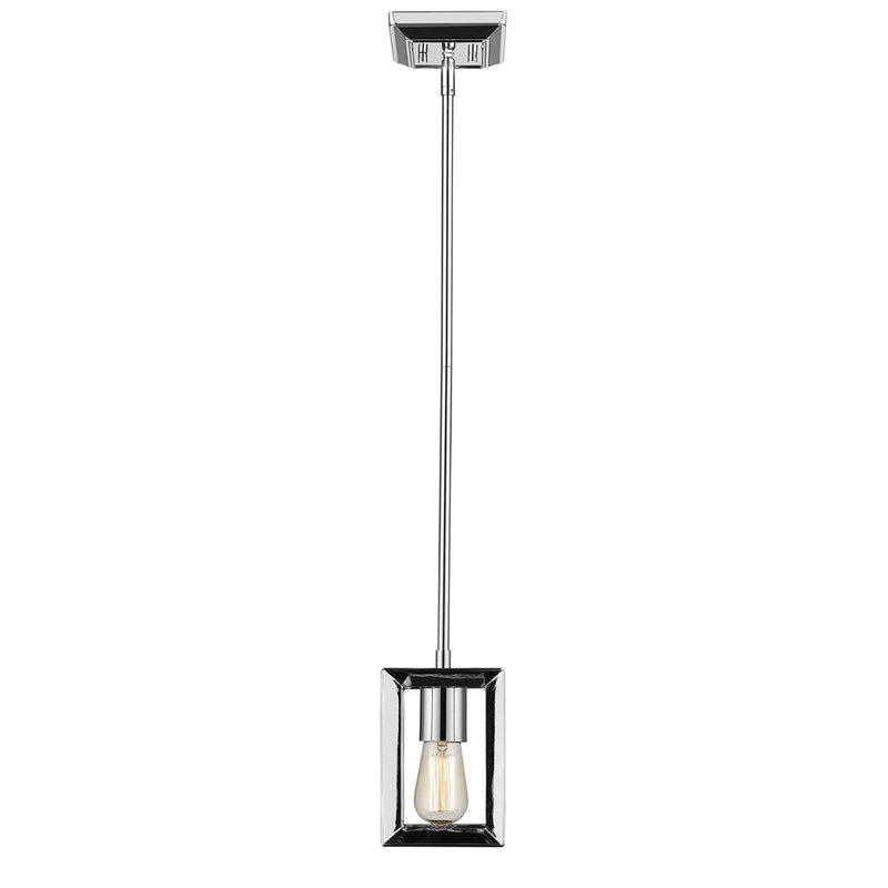 Golden - 2074-M1L CH - One Light Mini Pendant - Smyth - Chrome