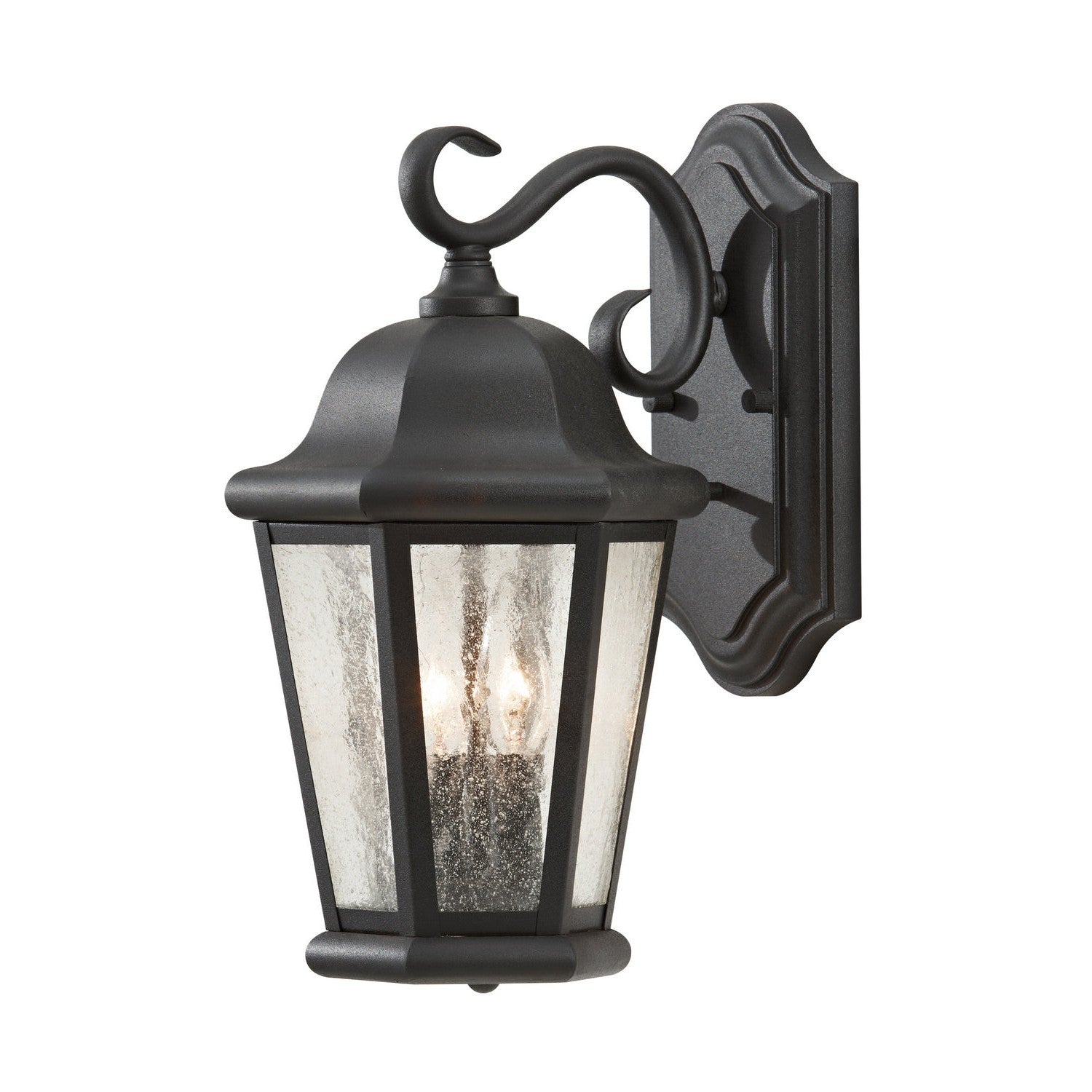 Generation Lighting - OL5901BK - Two Light Outdoor Wall Lantern - Martinsville - Black