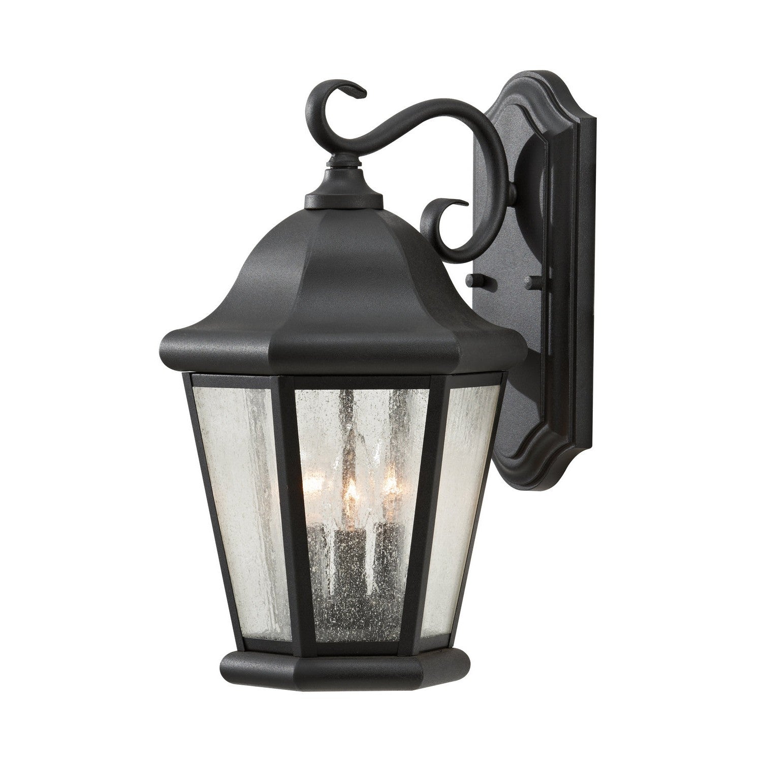 Generation Lighting - OL5902BK - Three Light Outdoor Wall Lantern - Martinsville - Black