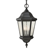 Generation Lighting - OL5911BK - Three Light Outdoor Pendant - Martinsville - Black