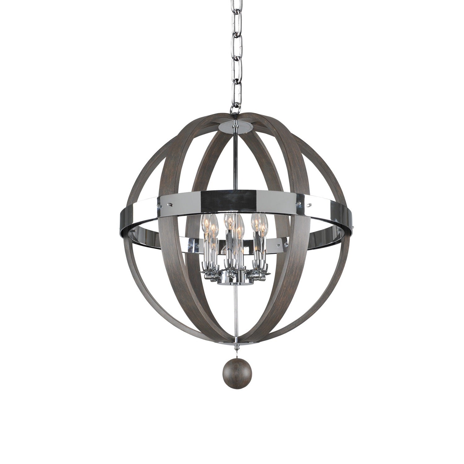 Kalco - 300483CH - Six Light Pendant - Sharlow - Chrome