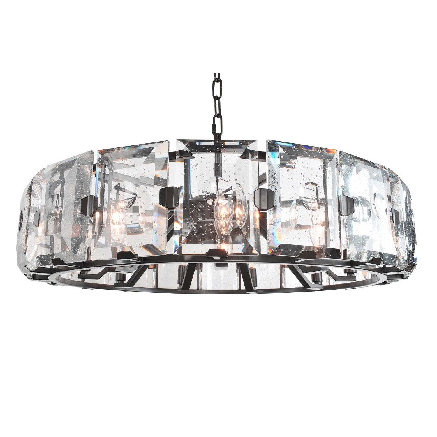 Kalco - 390454DB - Nine Light Pendant - Giada - Dark Bronze