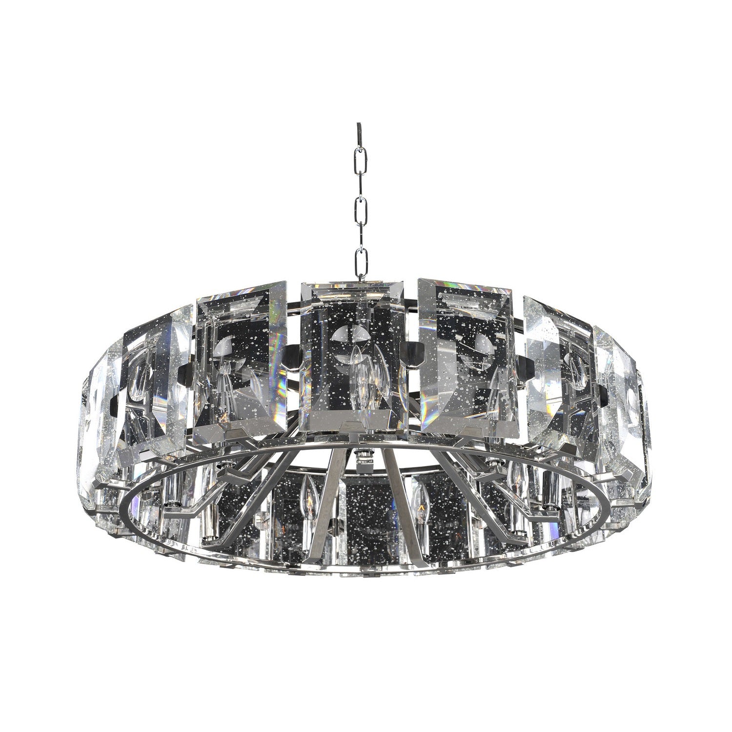 Kalco - 390454SL - Nine Light Pendant - Giada - Stainless Steel