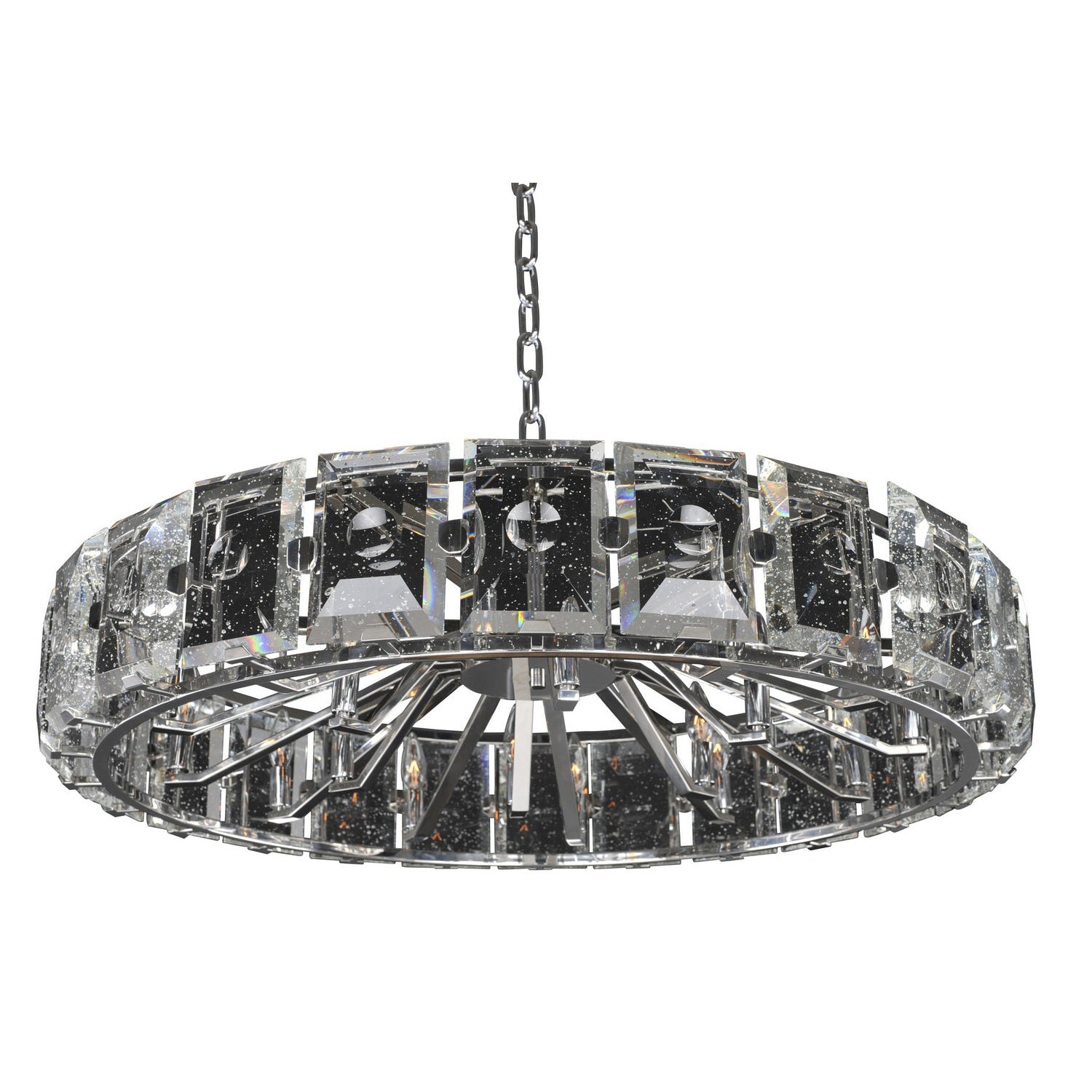 Kalco - 390456SL - Eight Light Pendant - Giada - Stainless Steel
