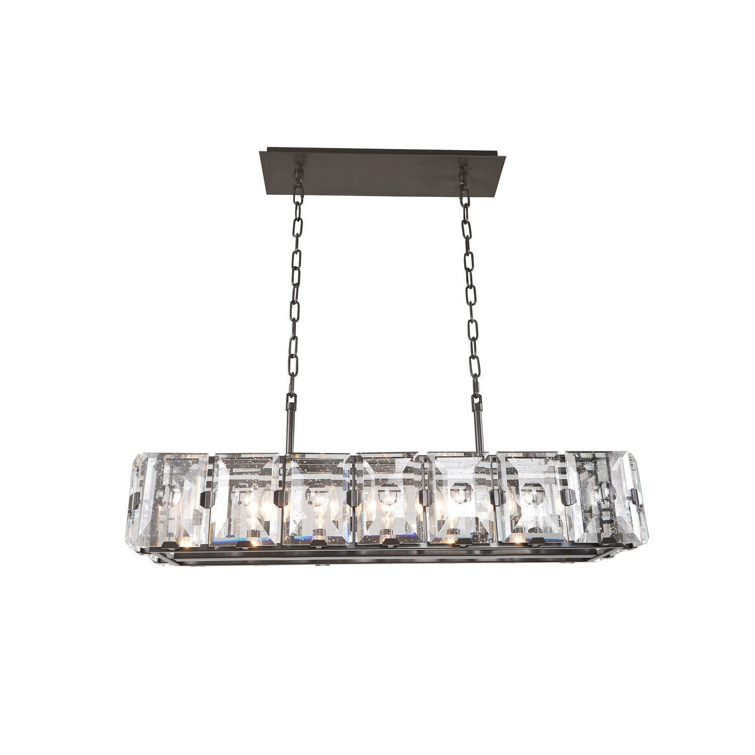 Kalco - 390465DB - Seven Light Island Pendant - Giada - Dark Bronze