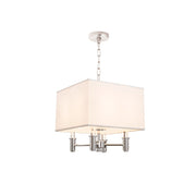 Kalco - 500570CH - Four Light Convertible Pendant - Semi Flush Mount - Dupont - Chrome