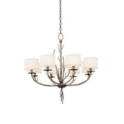Kalco - 501051BJT - Eight Light Chandelier - Denali - Bronze Jewel Tone