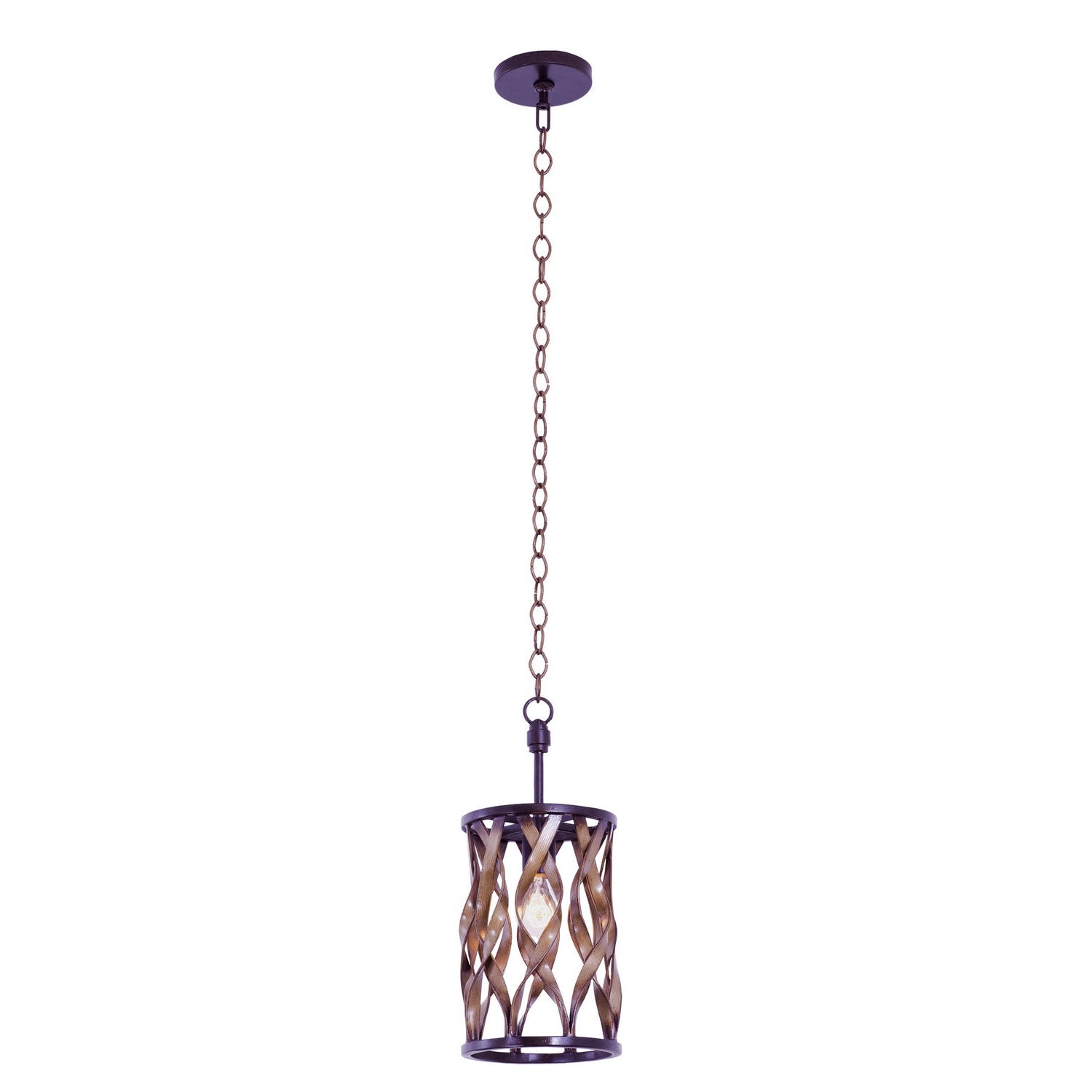 Kalco - 501850MC - One Light Mini Pendant - Soho - Milk Chocolate