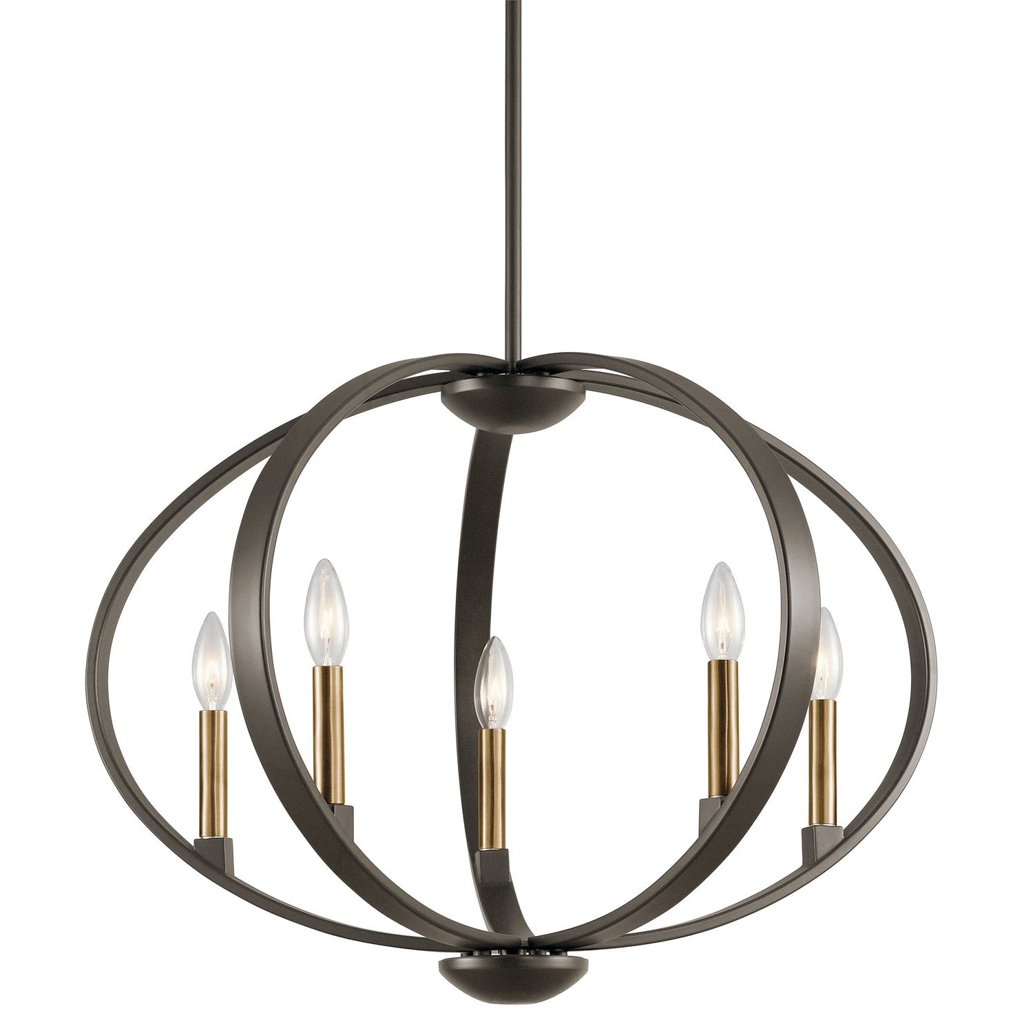 Kichler - 43871OZ - Five Light Chandelier - Elata - Olde Bronze