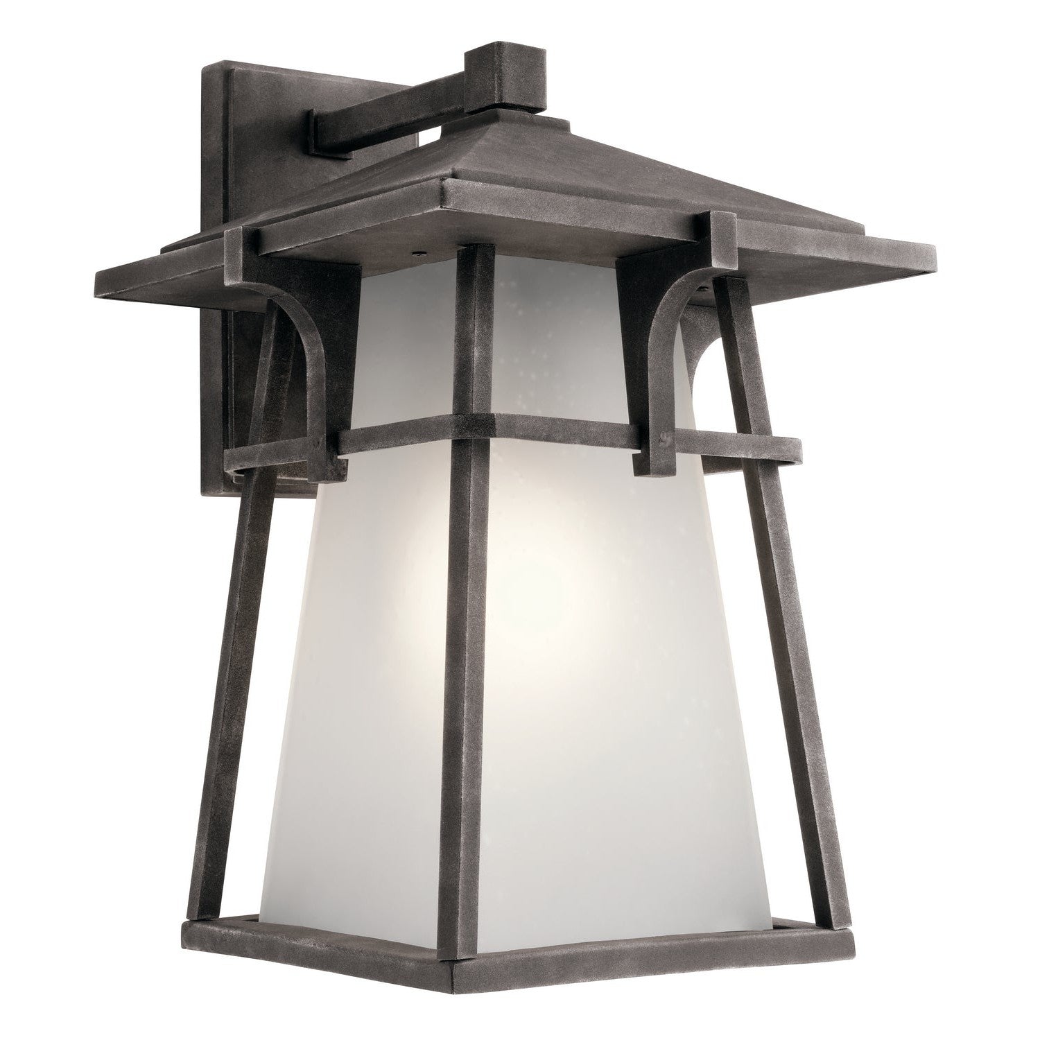 Kichler - 49723WZC - One Light Outdoor Wall Mount - Beckett - Weathered Zinc