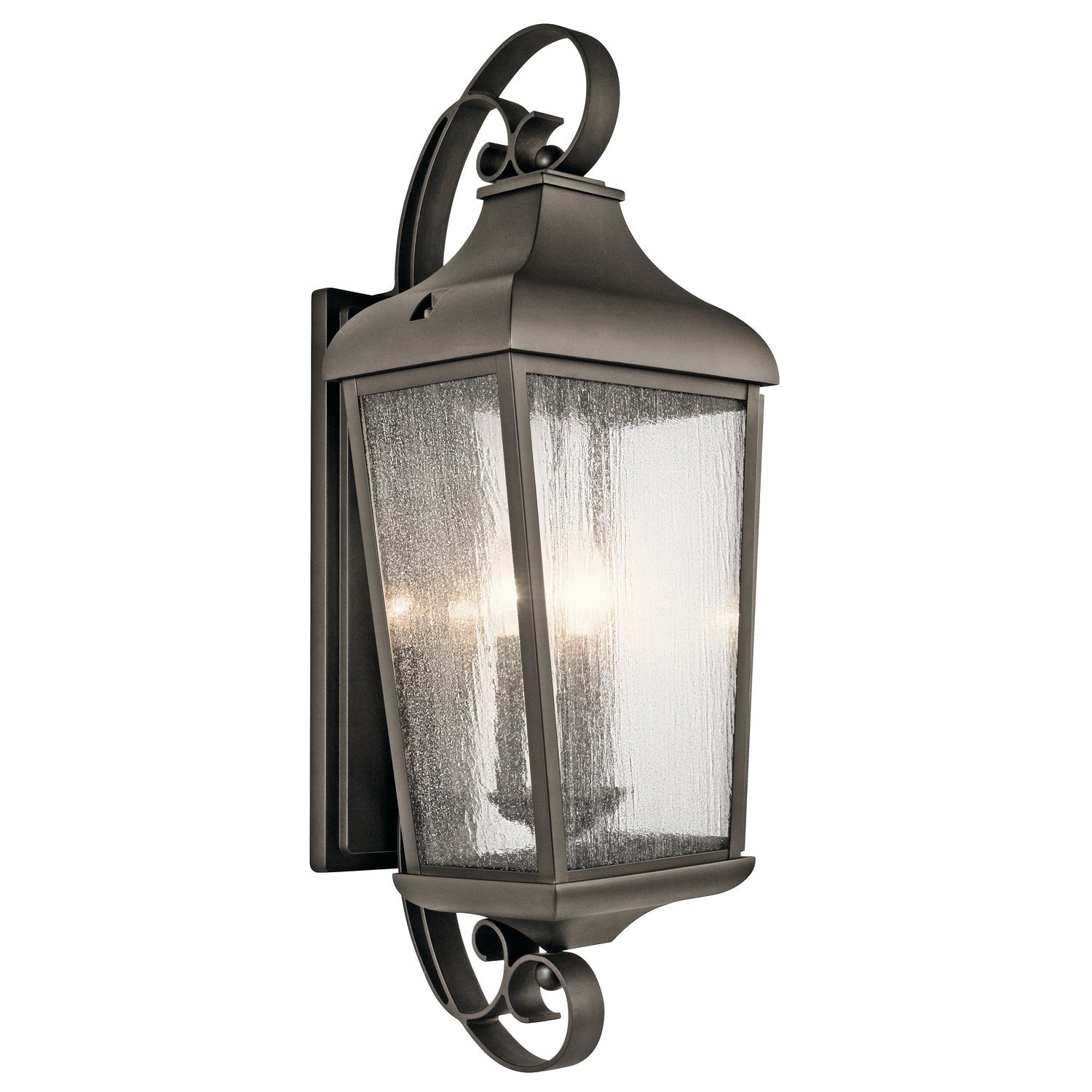 Kichler - 49738OZ - Three Light Outdoor Wall Mount - Forestdale - Olde Bronze