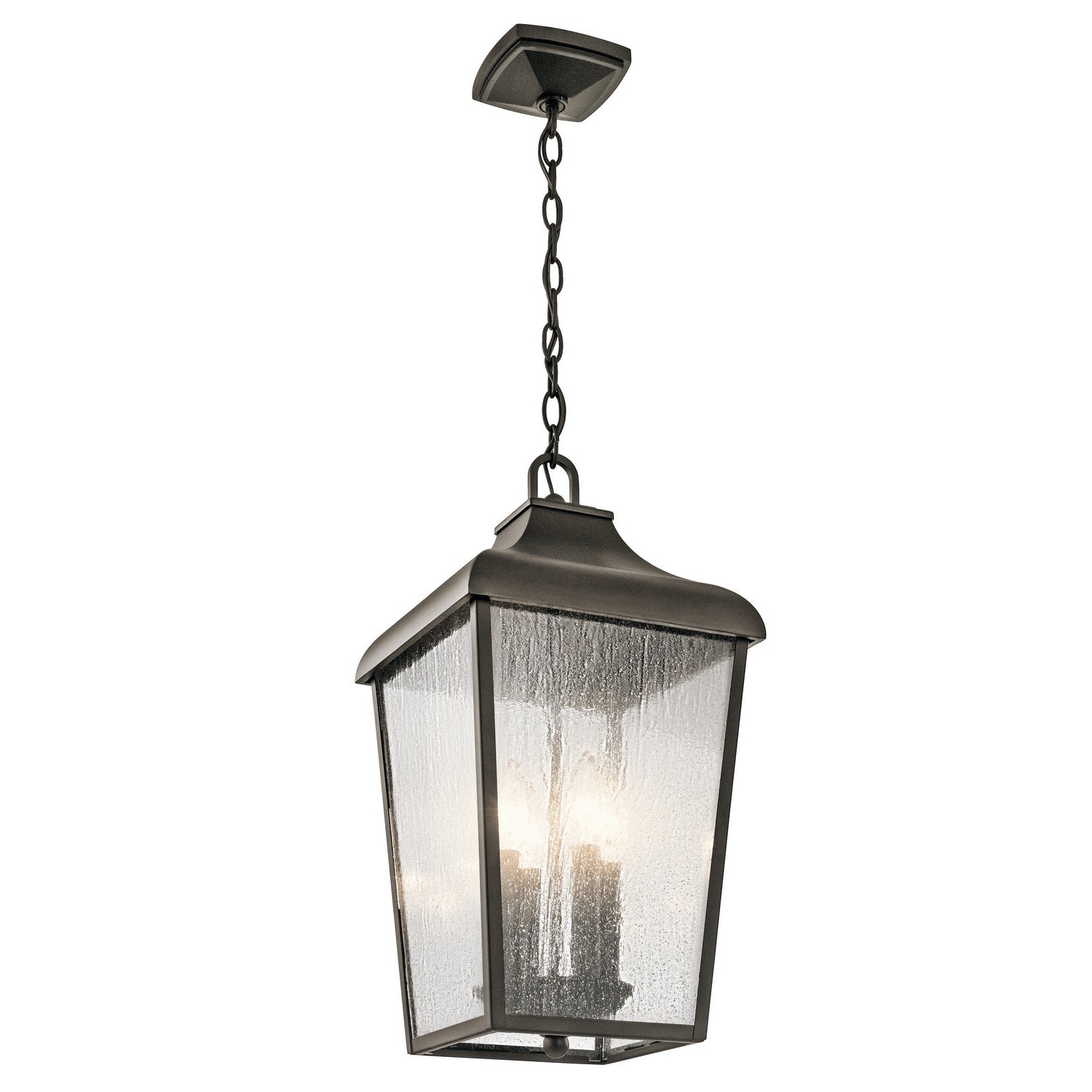 Kichler - 49740OZ - Four Light Outdoor Pendant - Forestdale - Olde Bronze