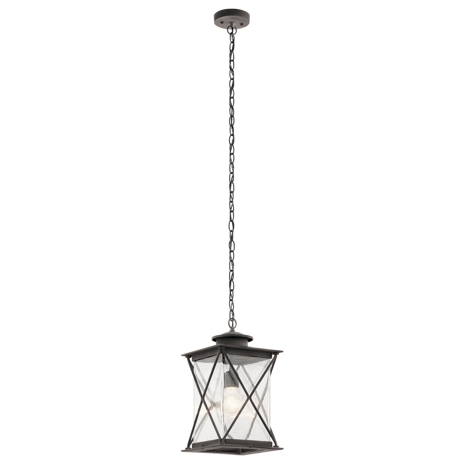 Kichler - 49747WZC - One Light Outdoor Pendant - Argyle - Weathered Zinc