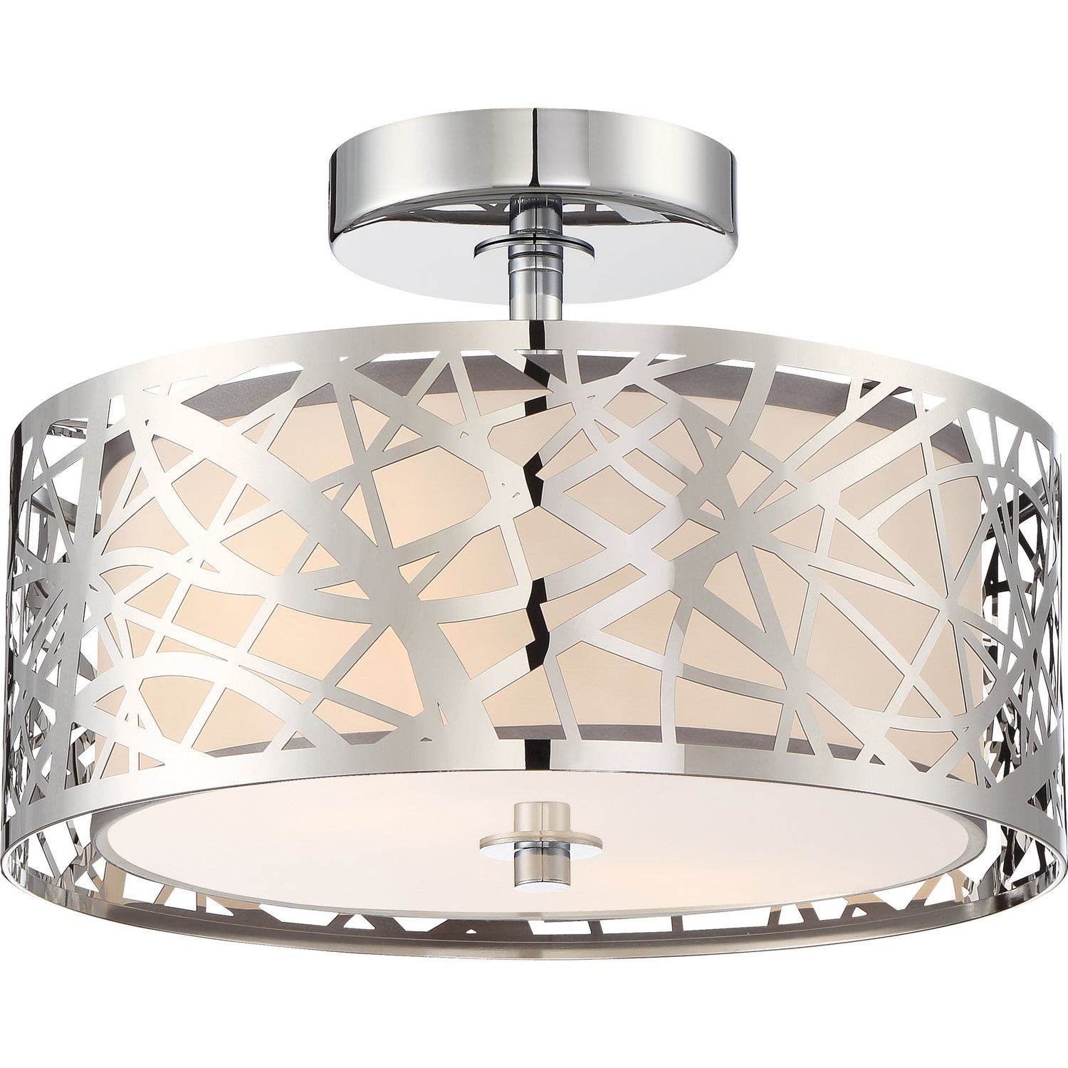 Quoizel - PCAE1712C - Two Light Semi Flush Mount - Abode - Polished Chrome