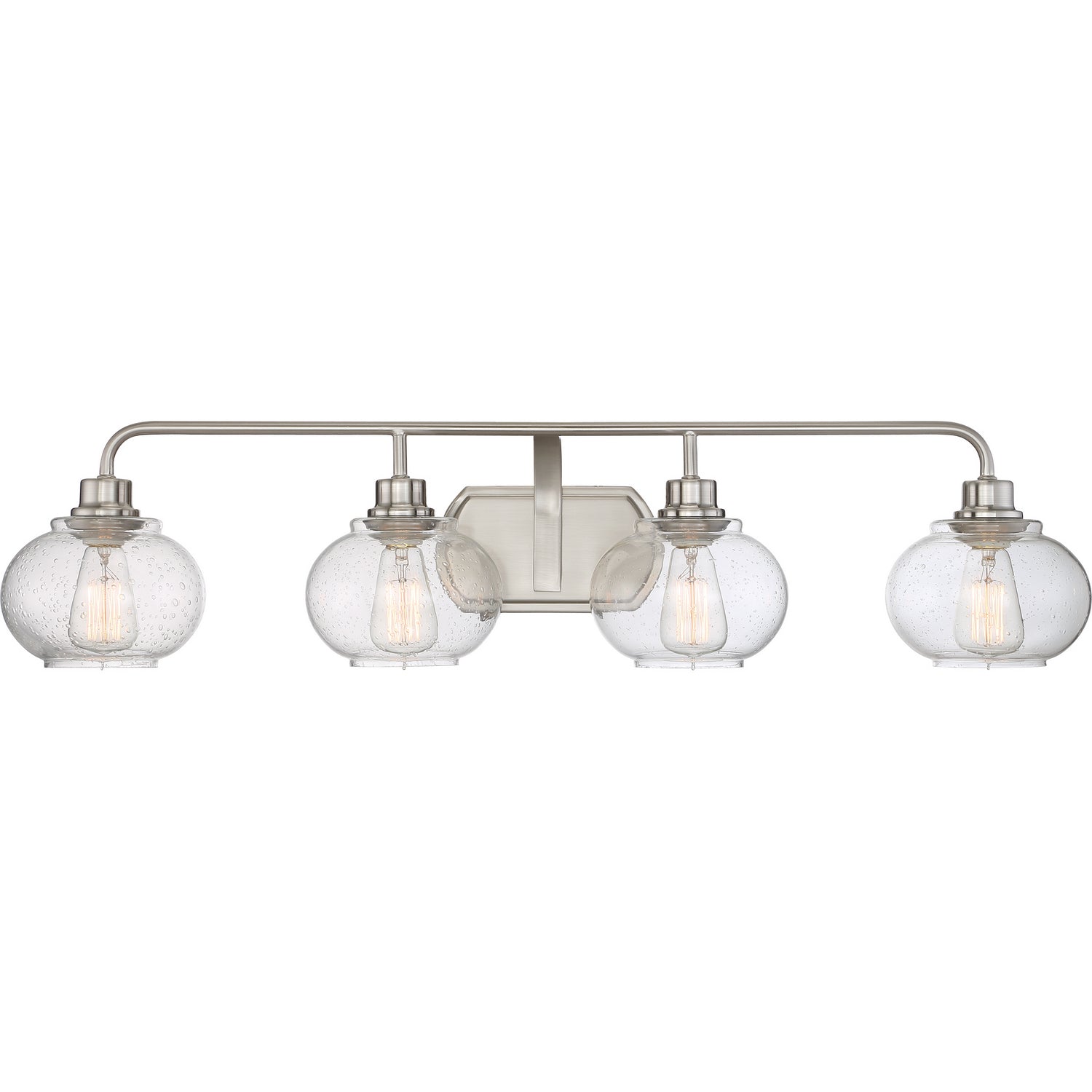 Quoizel - TRG8604BN - Four Light Bath Fixture - Trilogy - Brushed Nickel