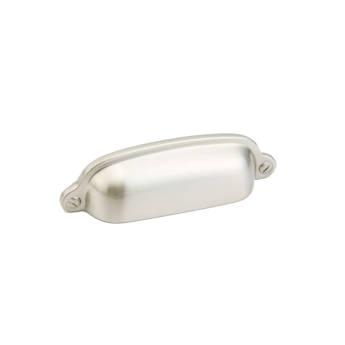 Country 3" Center to Center Solid Brass Traditional Shell / Cup Cabinet Pull