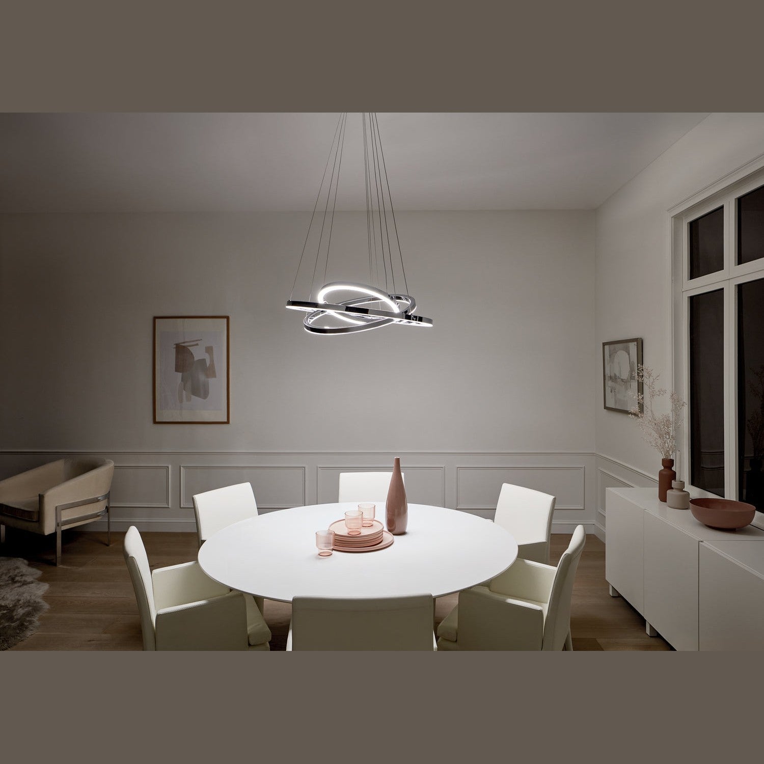 Kichler - 83863 - LED Chandelier - Opus - Chrome
