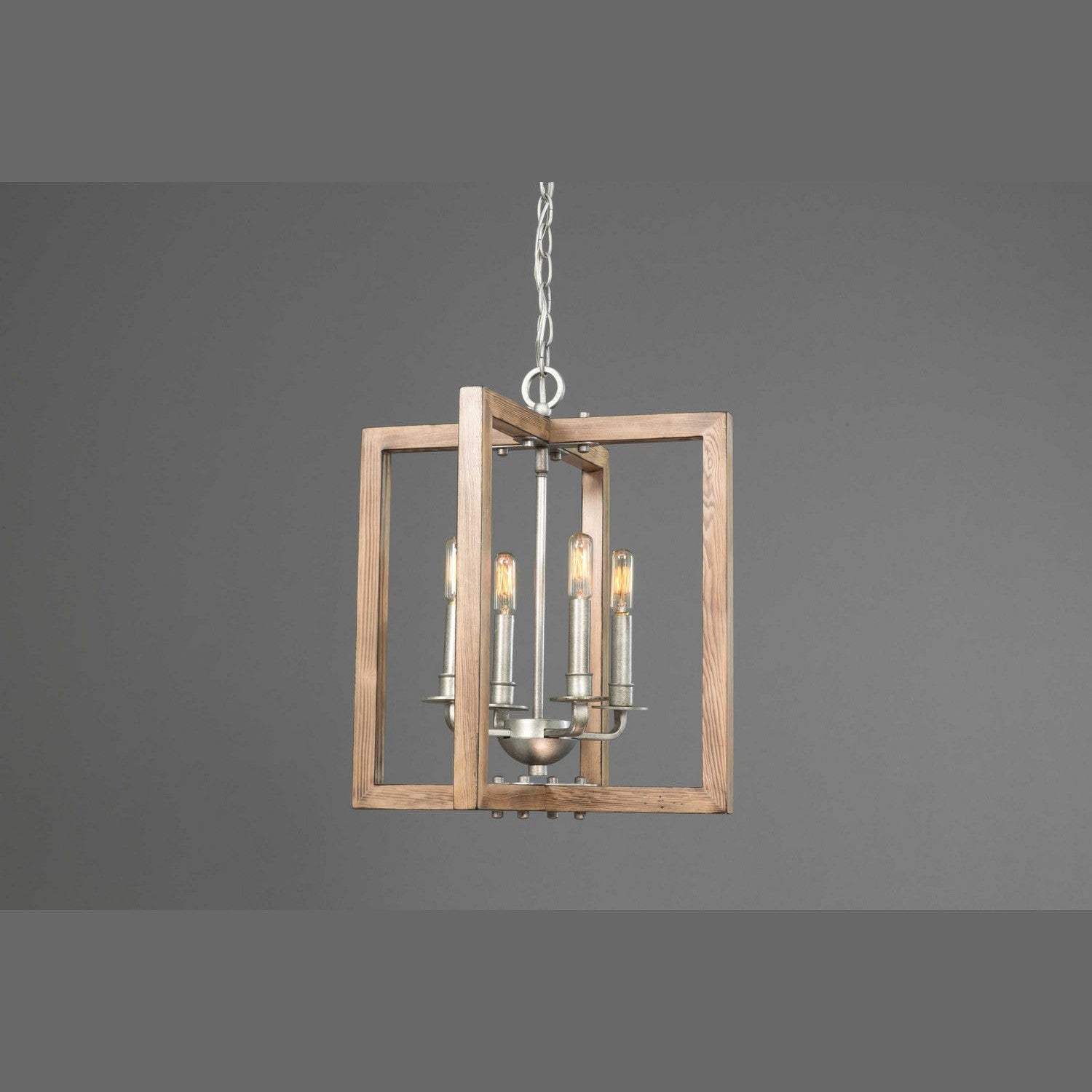 Progress Lighting - P4760-141 - Four Light Chandelier - Turnbury - Galvanized Finish