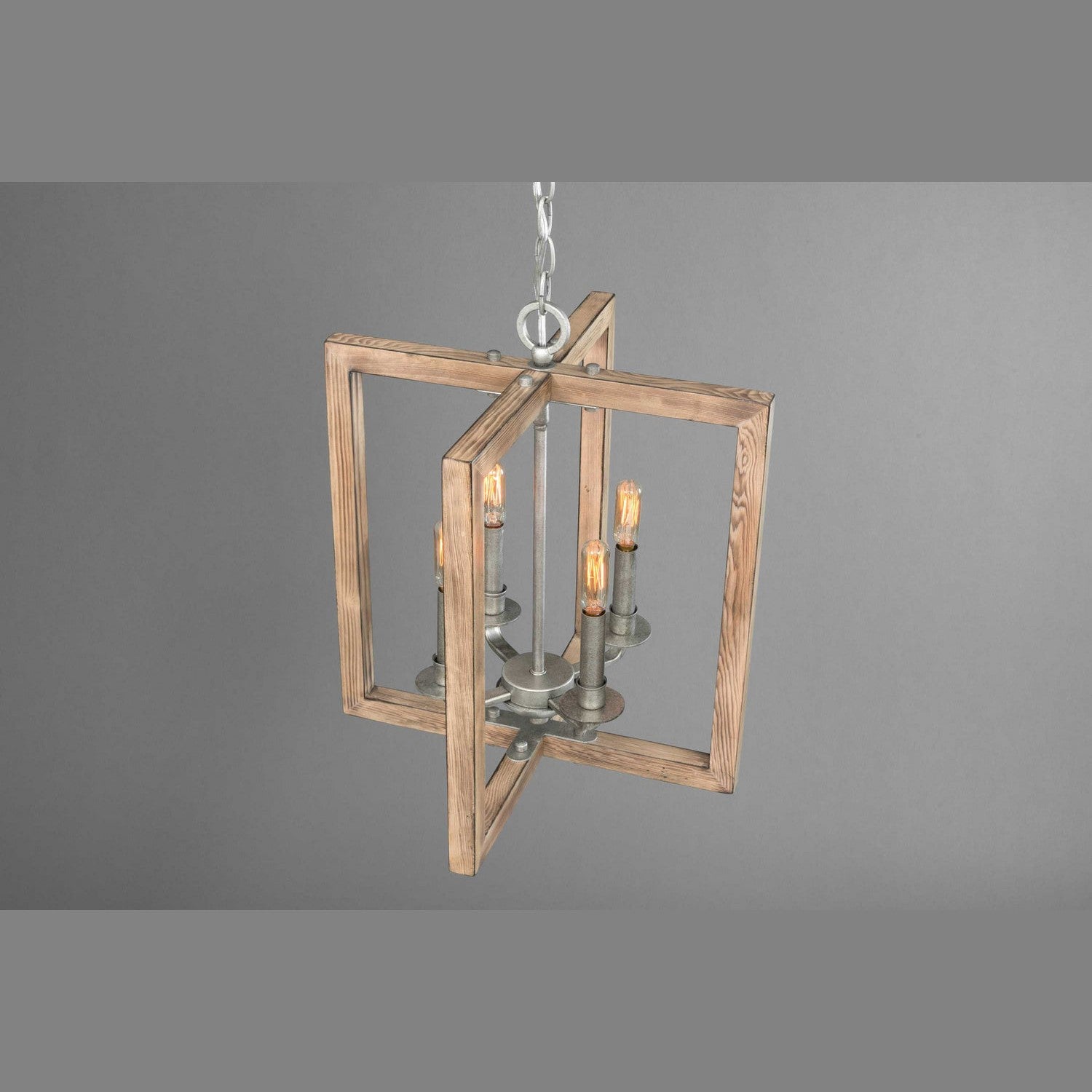 Progress Lighting - P4760-141 - Four Light Chandelier - Turnbury - Galvanized Finish