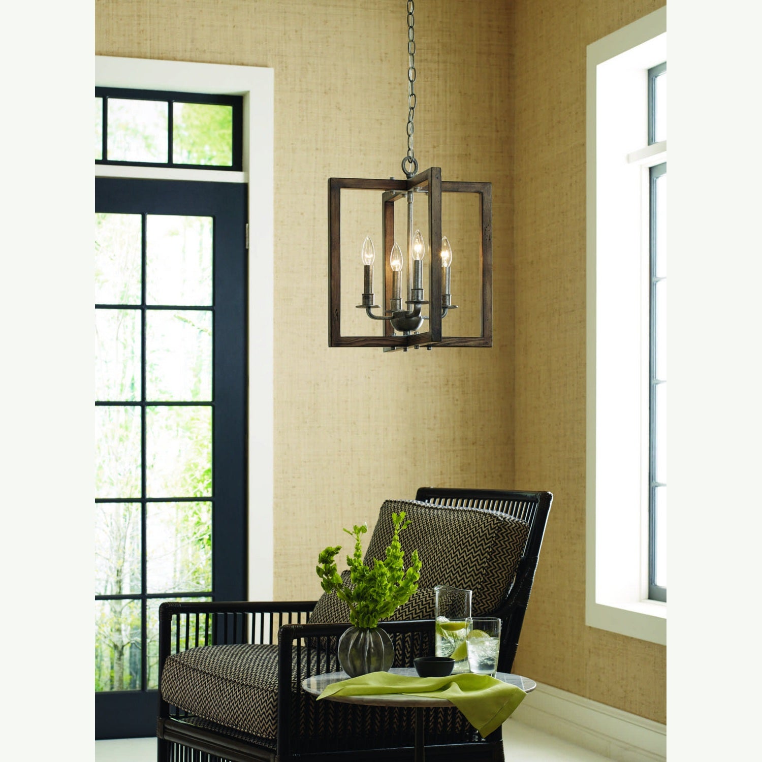 Progress Lighting - P4760-141 - Four Light Chandelier - Turnbury - Galvanized Finish