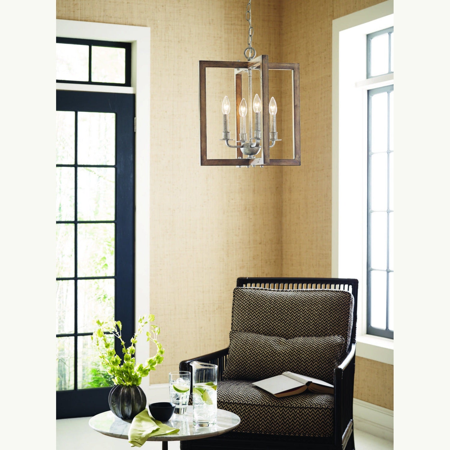 Progress Lighting - P4760-141 - Four Light Chandelier - Turnbury - Galvanized Finish