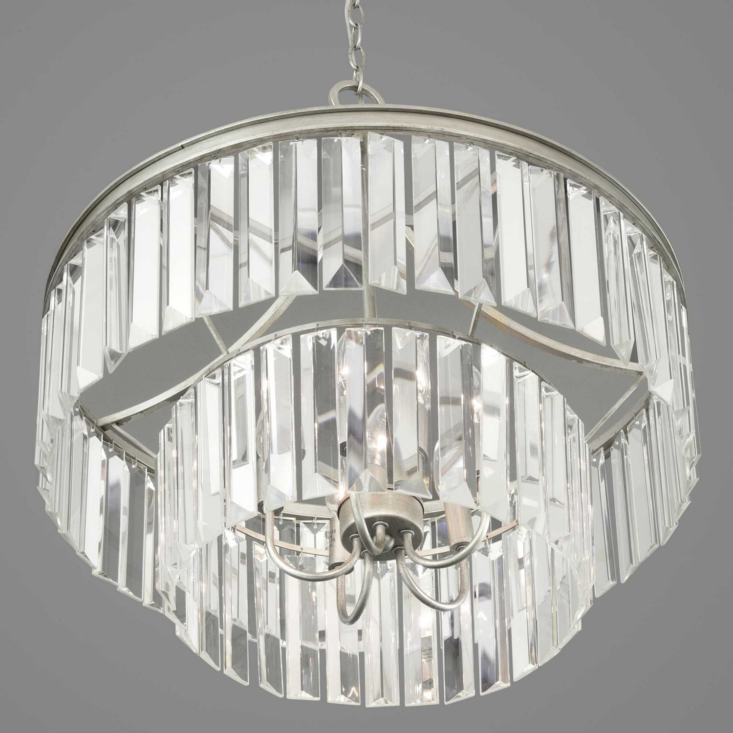 Progress Lighting - P5321-134 - Five Light Pendant - Glimmer - Silver Ridge