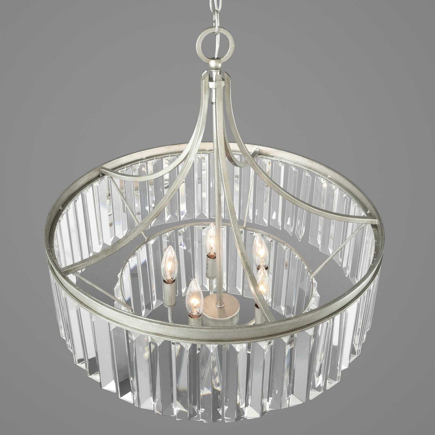 Progress Lighting - P5321-134 - Five Light Pendant - Glimmer - Silver Ridge