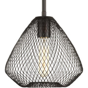Progress Lighting - P5337-20 - One Light Mini Pendant - Mesh - Antique Bronze