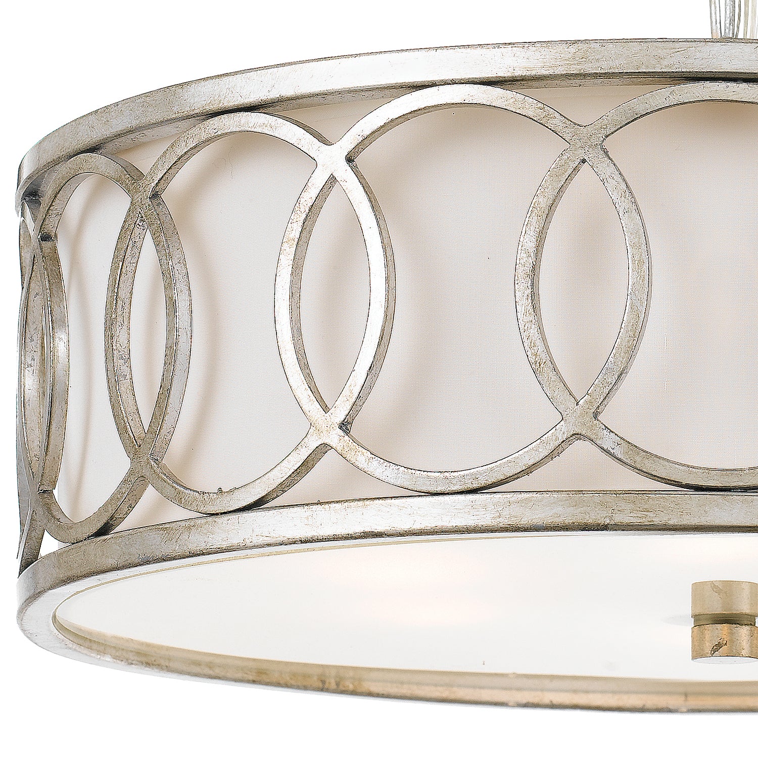 Crystorama - 287-SA - Six Light Chandelier - Graham - Antique Silver