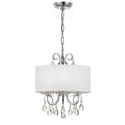 Crystorama - 6623-CH-CL-MWP - Three Light Mini Chandelier - Othello - Polished Chrome