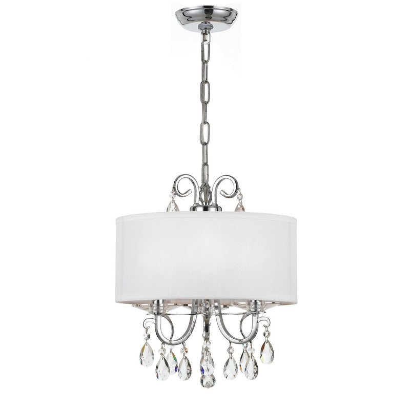Crystorama - 6623-CH-CL-MWP - Three Light Mini Chandelier - Othello - Polished Chrome