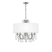 Crystorama - 6625-CH-CL-MWP - Five Light Chandelier - Othello - Polished Chrome