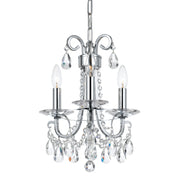 Crystorama - 6823-CH-CL-MWP - Three Light Mini Chandelier - Othello - Polished Chrome
