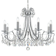 Crystorama - 6828-CH-CL-MWP - Eight Light Chandelier - Othello - Polished Chrome