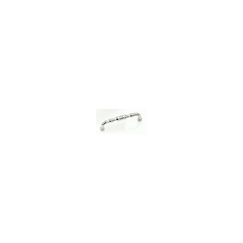 Schaub and Company - 747-26 - Colonial 4" Center to Center Traditional Knuckled Handle Solid Brass Cabinet Pull in Polished Chrome