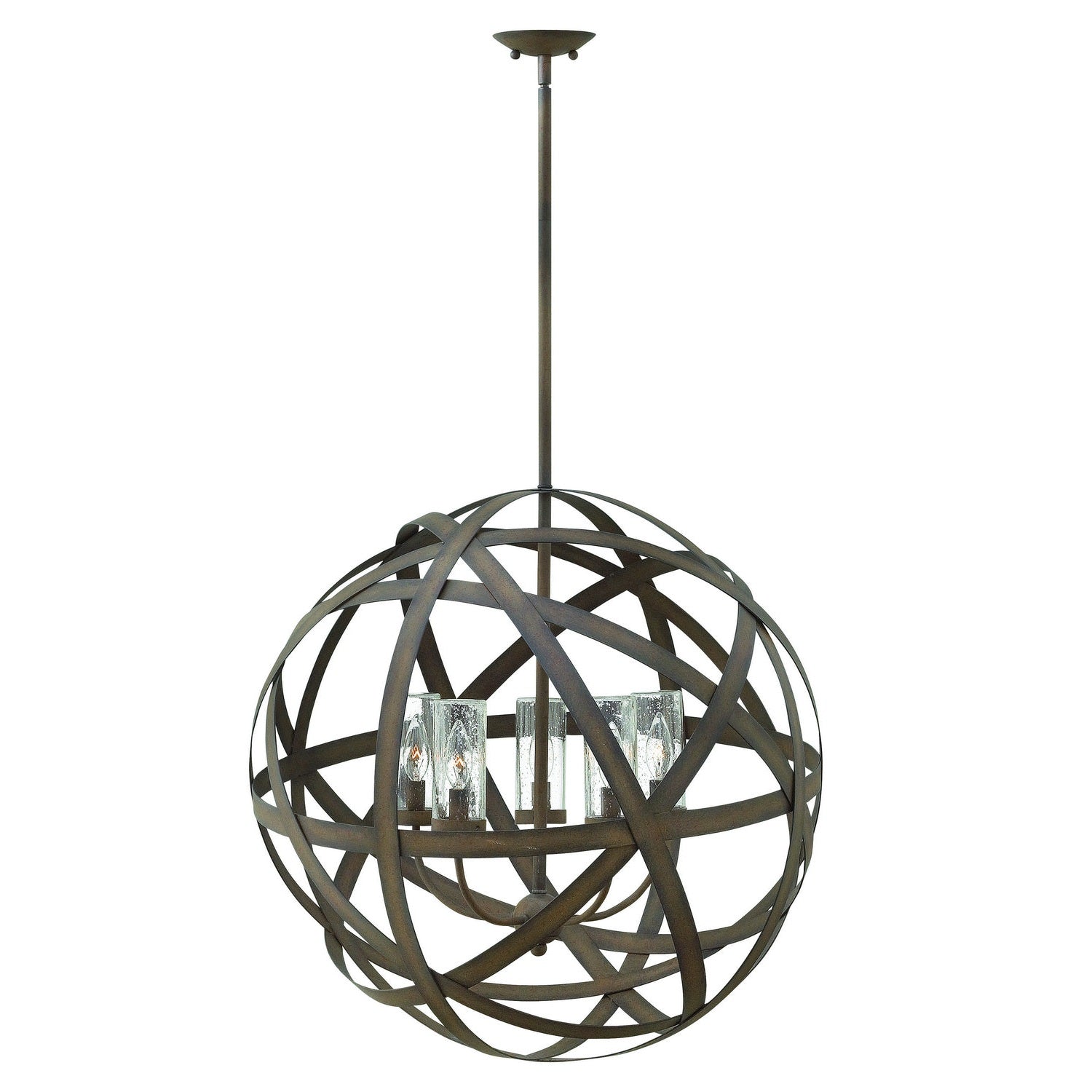 Hinkley - 29705VI - LED Outdoor Chandelier - Carson - Vintage Iron
