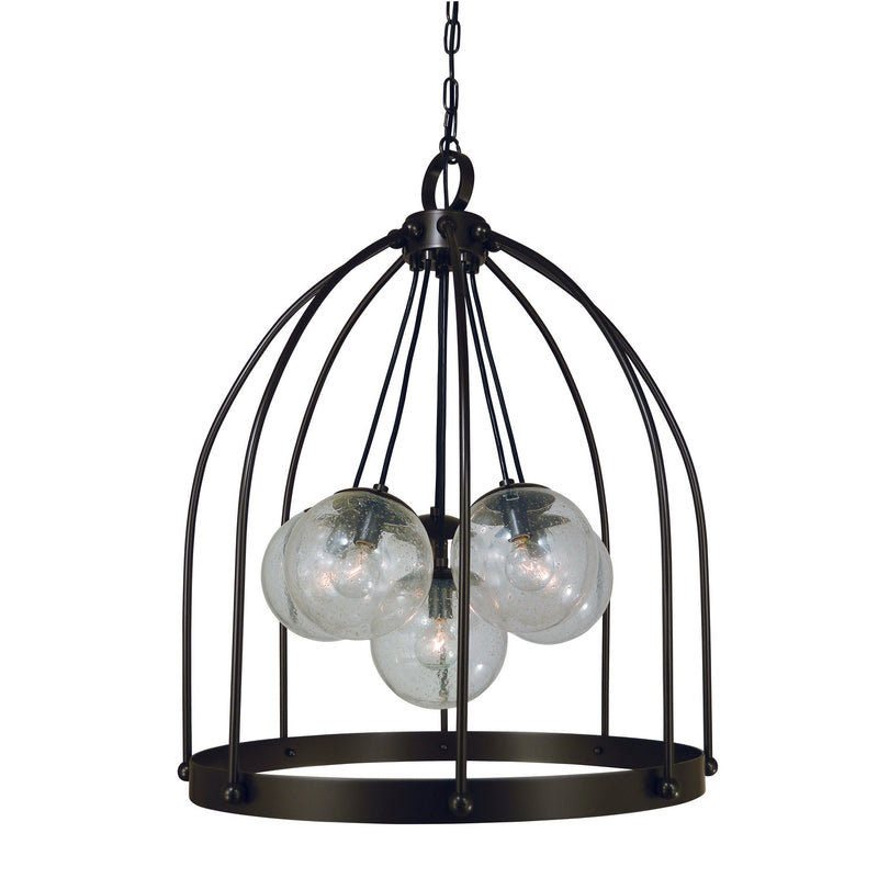 Framburg - 4836 MB - Six Light Chandelier - Jupiter - Mahogany Bronze