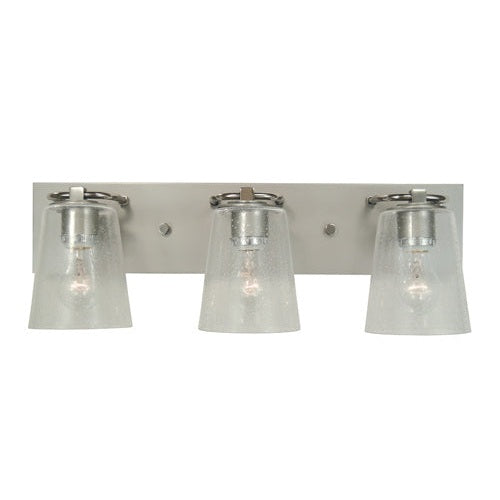 Framburg - 4853 SP/PN/CS - Three Light Bath - Mercer - Satin Pewter w/Polished Nickel