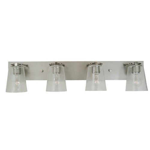 Framburg - 4854 SP/PN/CS - Four Light Bath - Mercer - Satin Pewter w/Polished Nickel