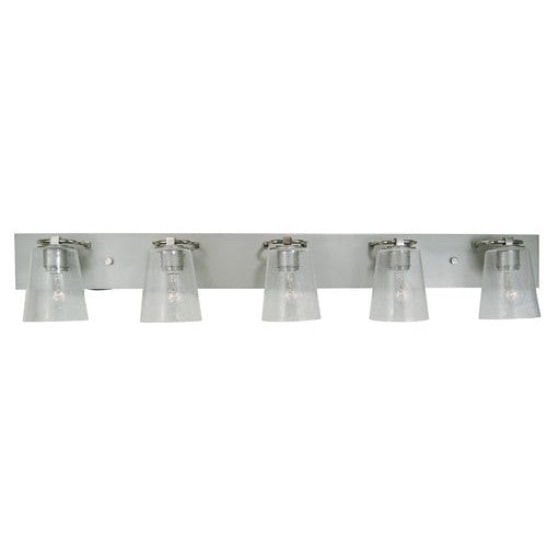 Framburg - 4855 SP/PN/CS - Five Light Bath - Mercer - Satin Pewter w/Polished Nickel